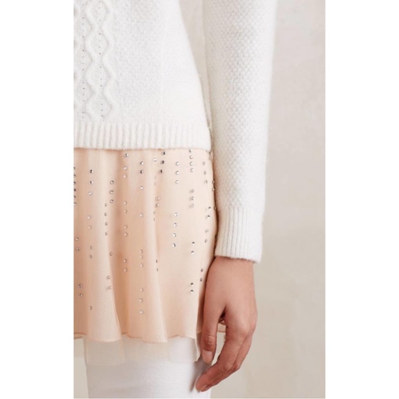 Anthropologie Knotted & Knotted Cabled Ballerina Tunic Sweater - NWT - SZ L - Picture 3 of 16